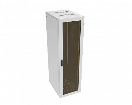 Шкаф телекоммуникационный напольный МИКсистем серия ECO+ 19" 48U 600*800 дверь стекло серый