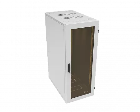 Шкаф телекоммуникационный напольный МИКсистем серия ECO+ 19" 30U 600*1000 дверь стекло серый